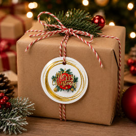 Persoonlijke Gouden Kerst Favorieten Tags Bedankjes Labels