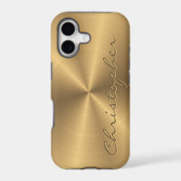 Persoonlijke Gouden Metallic Radiale Textuur