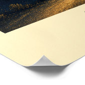 Persoonlijke Gouden Pad Kunstposter Poster (Hoek)