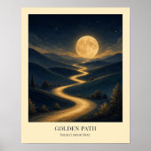 Persoonlijke Gouden Pad Kunstposter Poster (Voorkant)