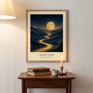 Persoonlijke Gouden Pad Kunstposter Poster