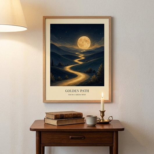 Persoonlijke Gouden Pad Kunstposter Poster