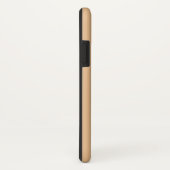 Persoonlijke gouden perzik en witte strepen Case-Mate iPhone case (Achterkant / rechts)