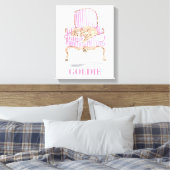 Persoonlijke Gouden Retriever Kunst Hond Liefhebbe Canvas Afdruk (Insitu (Slaapkamer))