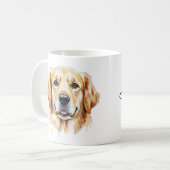 Persoonlijke gouden retriever mok (Voorkant links)
