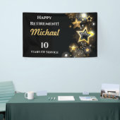 Persoonlijke Gouden Ster Gepensioneerd Spandoek (Beurs)