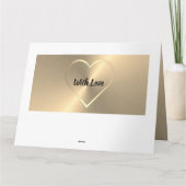 Persoonlijke gouden verjaardagskaart voor een man  kaart (Achterkant)