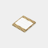 Persoonlijke Gouden Zeemeermin Schubben 3x3 Post-it® Notes (Schuin)