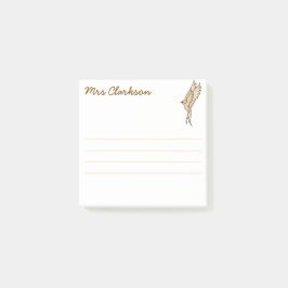 Persoonlijke Gouden Zwaluwn voor thuisonderwijsoud Post-it® Notes