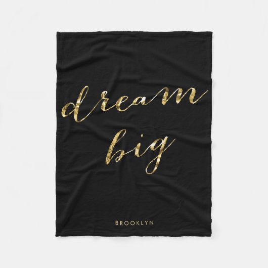 Persoonlijke goudkoorts grote banket fleece deken (Voorkant)