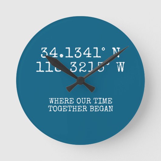 Persoonlijke GPS-coördinaten Tijd Samen Ronde Klok (Voorkant)