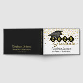 Persoonlijke graduatiemechanisme: zwart & goud gastenboek (Volledig)