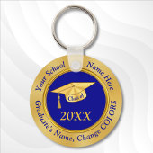 Persoonlijke Graduation Party Favors, Text, Colors Sleutelhanger