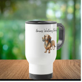 Persoonlijke 'Gram's Walking Buddy' -teckel Reisbeker