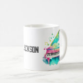 Persoonlijke Grand Piano Mok – Aangepaste Naam  (Voorkant rechts)
