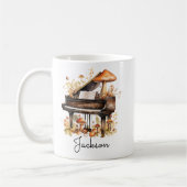 Persoonlijke Grand Piano Mok – Aangepaste Naam (Links)