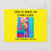 Persoonlijke Grappige 40e Verjaardag Briefkaart (Voorkant)