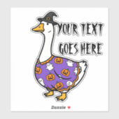 Persoonlijke Grappige Aangepaste Tekst Domme Heks  Sticker (Vel)