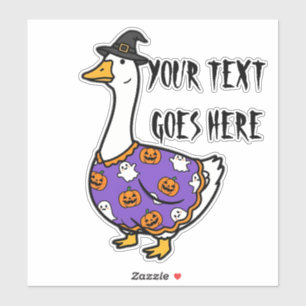 Persoonlijke Grappige Aangepaste Tekst Domme Heks  Sticker