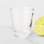 Persoonlijke grappige afgestudeerde rechten shot glas (Links)