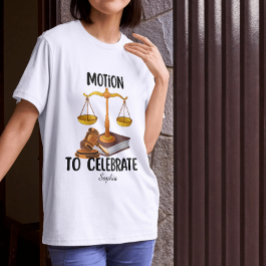 Persoonlijke grappige afgestudeerde rechten t-shirt