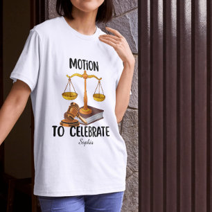 Persoonlijke grappige afgestudeerde rechten t-shirt