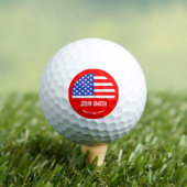 Persoonlijke Grappige Amerikaanse Golfspeler Golfballen (Insitu Shirt)