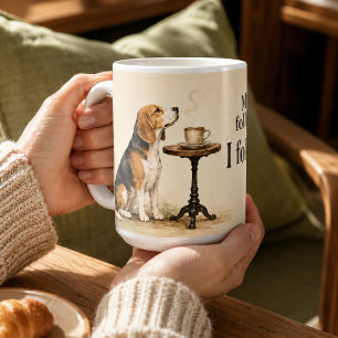 Persoonlijke Grappige Beagle Koffieliefhebber Koffiemok