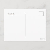 Persoonlijke grappige beer strepen verjaardag briefkaart (Achterkant)