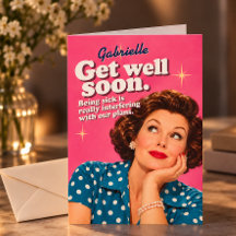 Persoonlijke Grappige Beterschap | Retro Vintage 