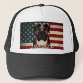 Persoonlijke grappige Boxer Trucker Pet (Voorkant)