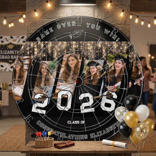 Persoonlijke Grappige Cadeau Foto Afstuderen Dartbord