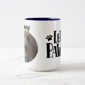 Persoonlijke grappige citaatnaam/foto tweekleurige koffiemok (Center)