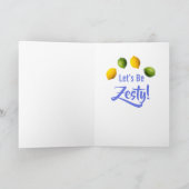 Persoonlijke Grappige Citroen Lime Cinco de Mayo Kaart (Binnen)