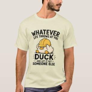 Persoonlijke Grappige Eend Heren T-shirt