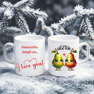 Persoonlijke grappige foodemug romantisch Valentij Koffiemok