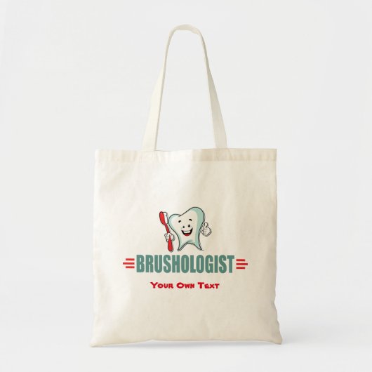 Persoonlijke grappige gebitsgebondenheid met uw ta tote bag (Voorkant)