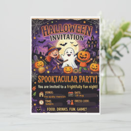 Persoonlijke Grappige Geest Familie Halloween uitn Kaart
