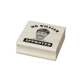 Persoonlijke Grappige Gezicht Docent Goedgekeurd Rubberstempel (Stempel)
