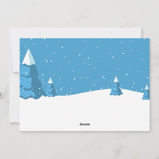 Persoonlijke Grappige Gezichtsfoto Kerstelf Feestdagenkaart (Achterkant)