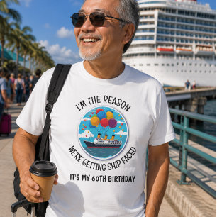 Persoonlijke Grappige Groep Verjaardags Cruise T-shirt