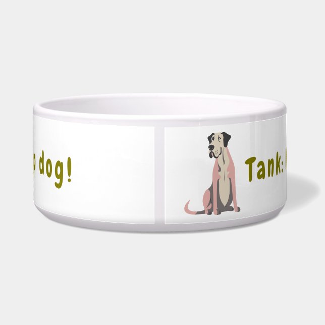 Persoonlijke Grappige Grote Hondenkom – Aangepaste Voerbakje (Achterkant)