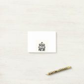 Persoonlijke grappige hondentekening post-it® notes (Op bureau)