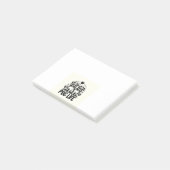 Persoonlijke grappige hondentekening post-it® notes (Schuin)