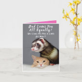 Persoonlijke Grappige Huisdier Foto Vaderdag Kaart (Gele Bloem)