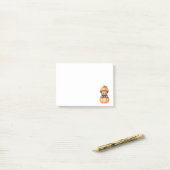 Persoonlijke Grappige Kat Cartoon Notities Post-it® Notes (Op bureau)