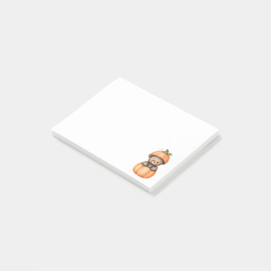 Persoonlijke Grappige Kat Cartoon Notities Post-it® Notes (Schuin)