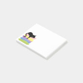 Persoonlijke grappige kat cartoon post-it® notes (Schuin)