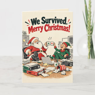 Persoonlijke Grappige Kerst voor Collega's Feestdagen Kaart