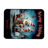Persoonlijke Grappige Kerstmis Foto Magneet (Horizontaal)
